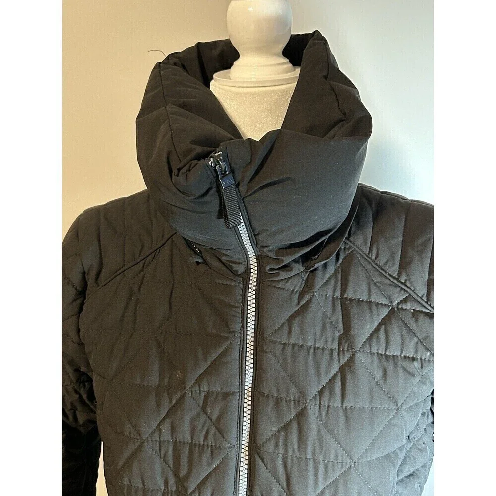 Marc New York Puffer Jacket Black with Pockets High Neck Medium - Picture 3 of 9